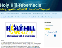 Tablet Screenshot of holyhilltabernacle.org